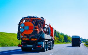 waste vacuum truck in Elgin, Illinois