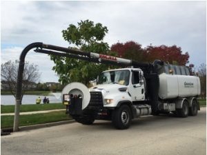 Commercial sewer line jetting and cleaning in Elk Grove Village, Illinois